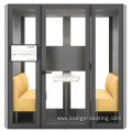 movable silence acoustic booth soundproof office meeting pod